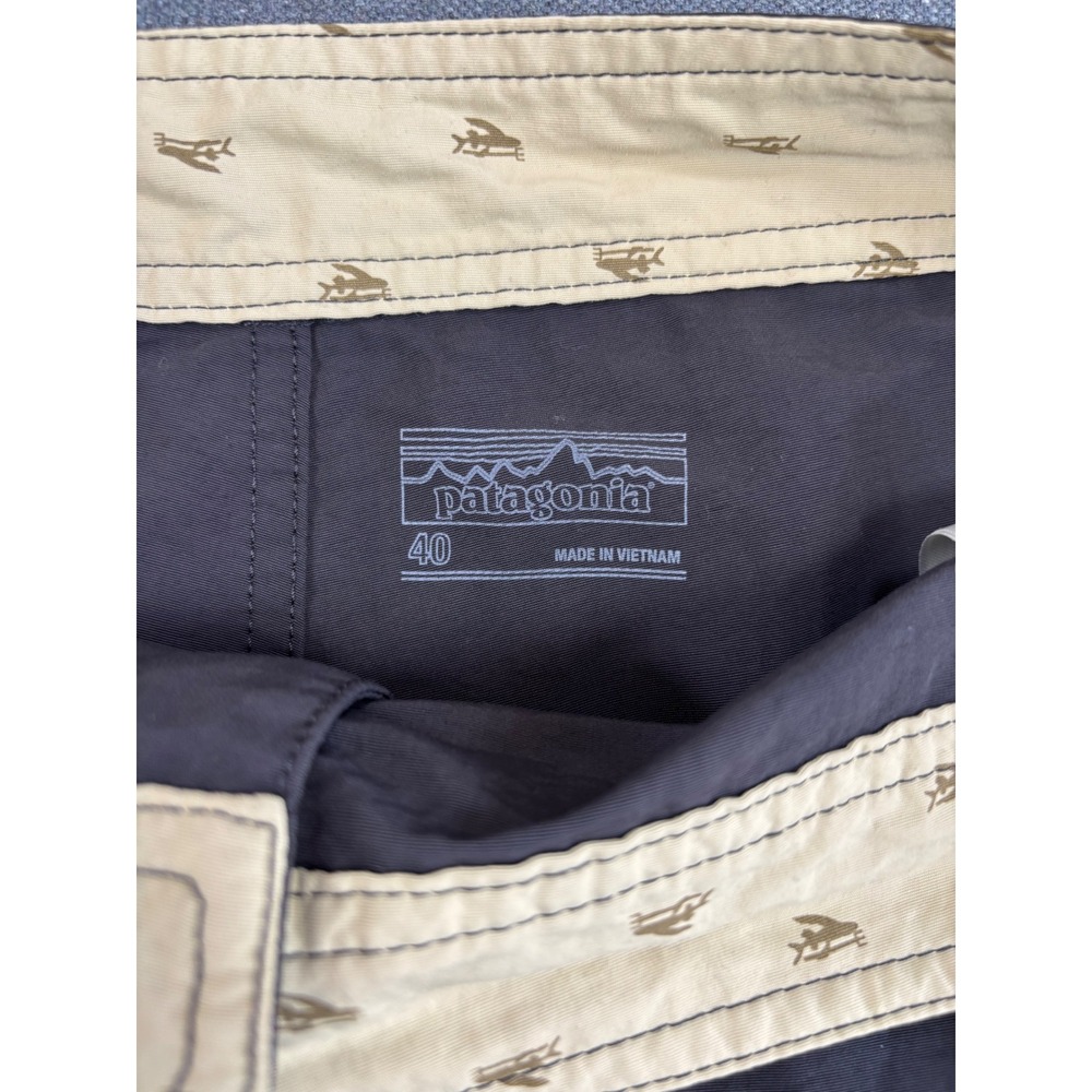 Patagonia NWOT Board Shorts Mens 40 Gray Recycled Nylon Swim Trunks - Picture 3 of 8
